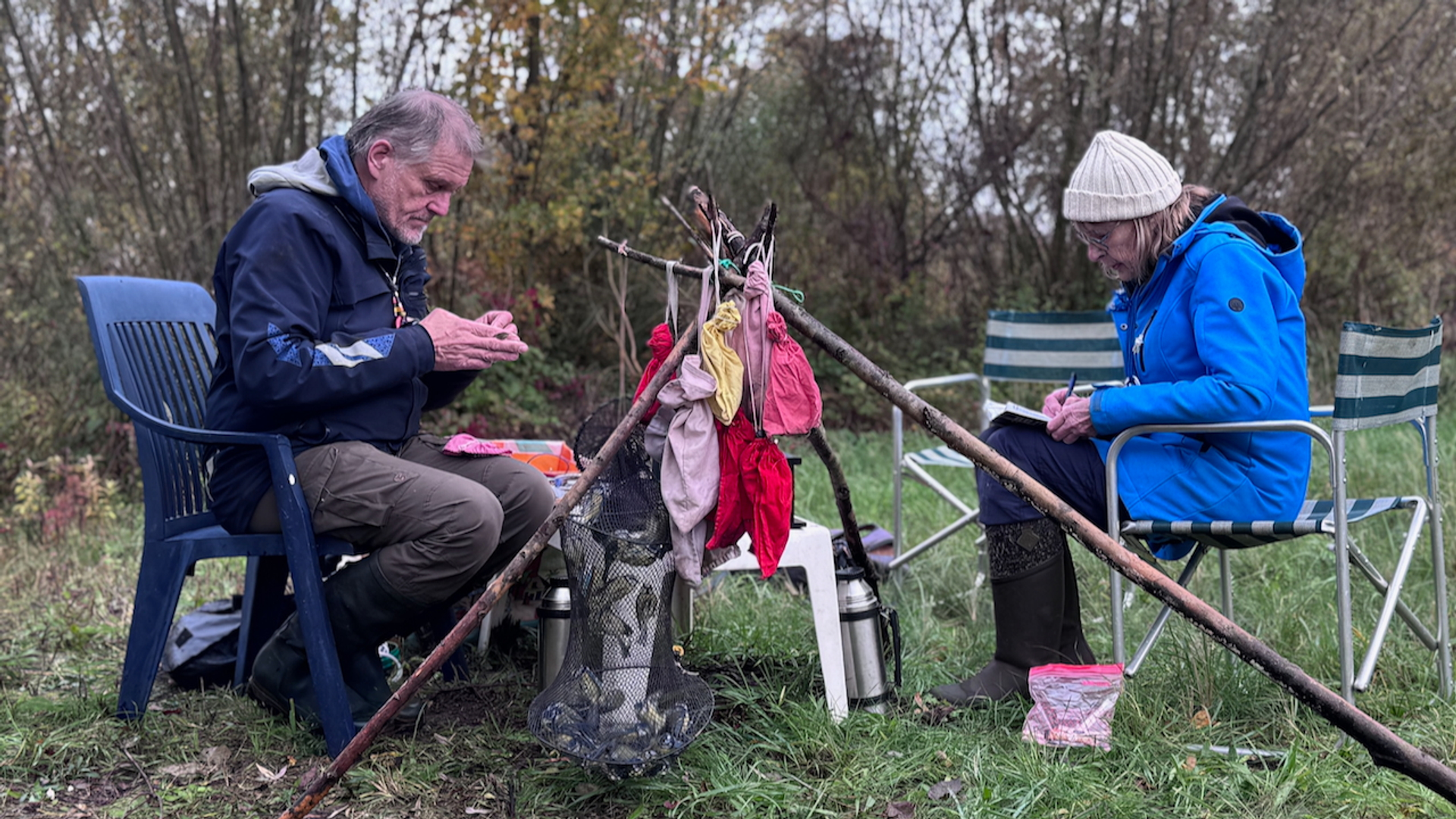 Henri Bouwmeester en Hanneke Huiskamp op de ringbaan