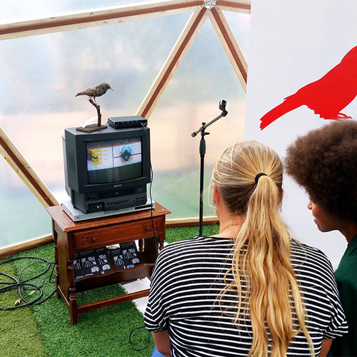 Afbeelding van Zingen als een spreeuw of huilen als een wolf in de dierenkaraoke