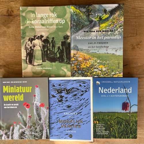 Afbeelding van Welke van deze vijf boeken maken kans op de Natuurboekenprijs 2026?