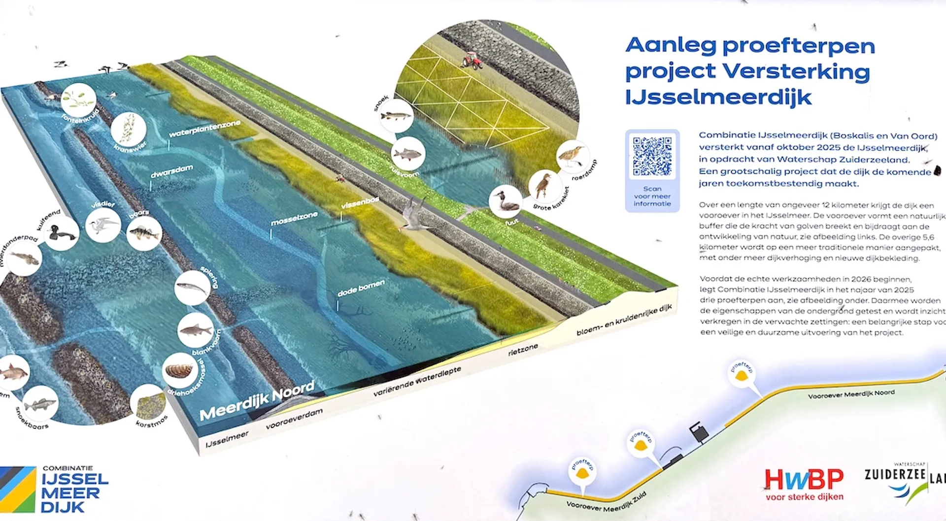 overzicht versterking IJsselmeerdijk