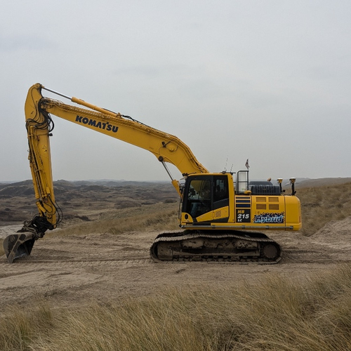 Met graafmachines de duinen toekomstbestendig maken + filmpje