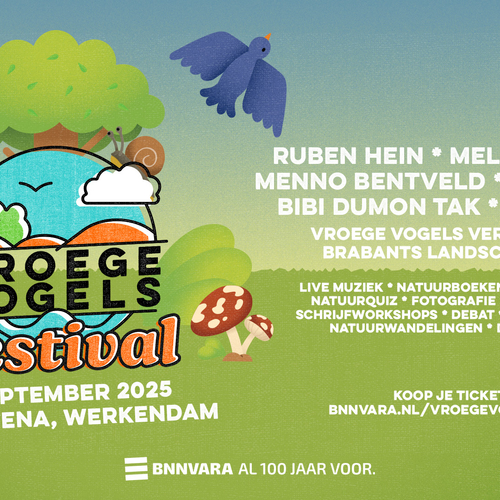 Line-up Vroege Vogels Festival!