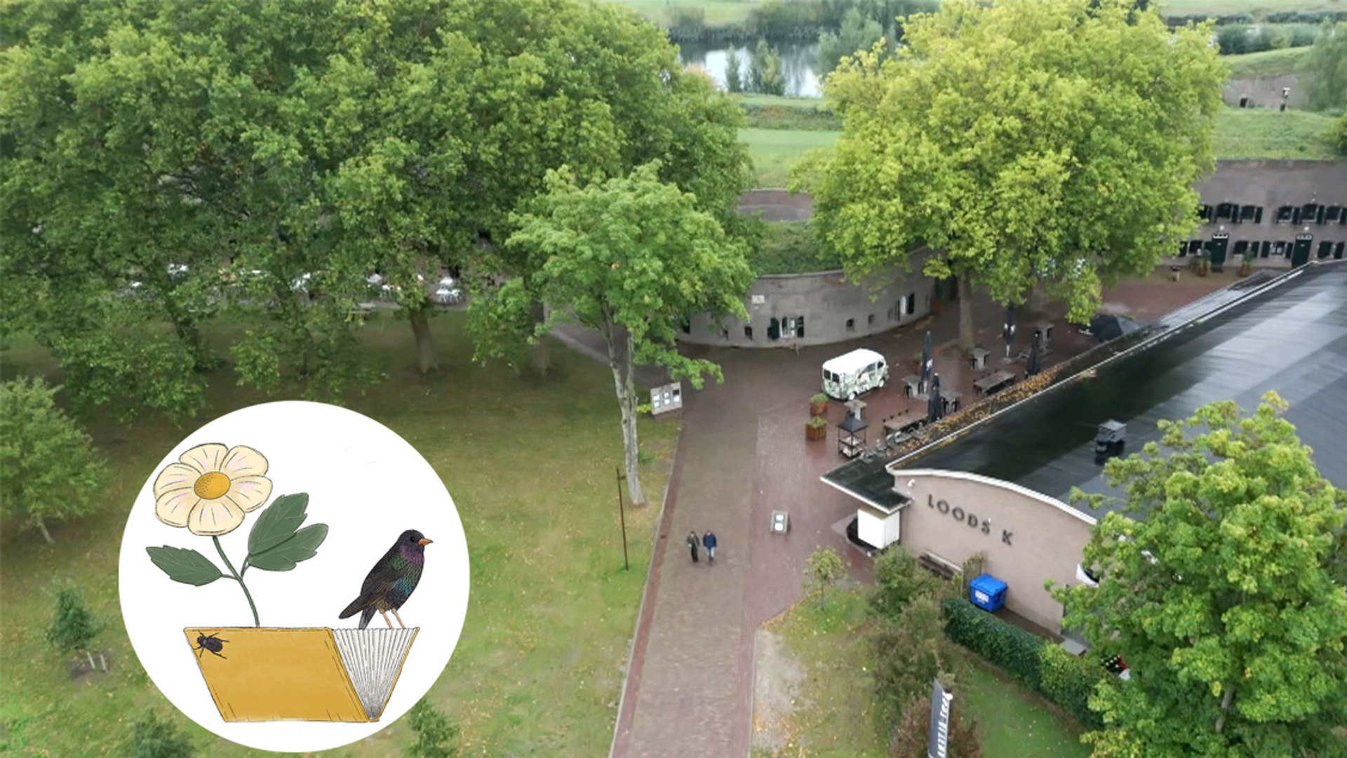 Fort Altena drone shot vv TV
