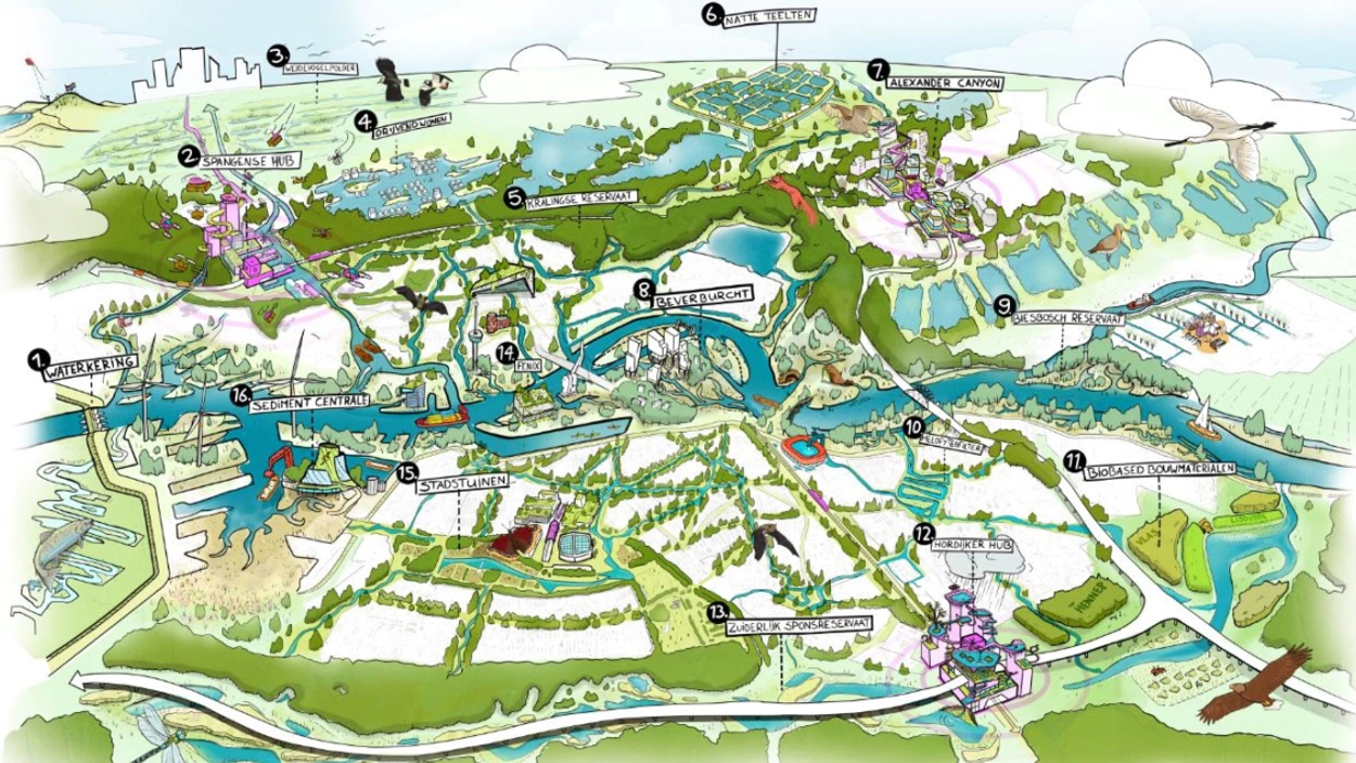Toekomstbeeld Rotterdam als Nationaal Park