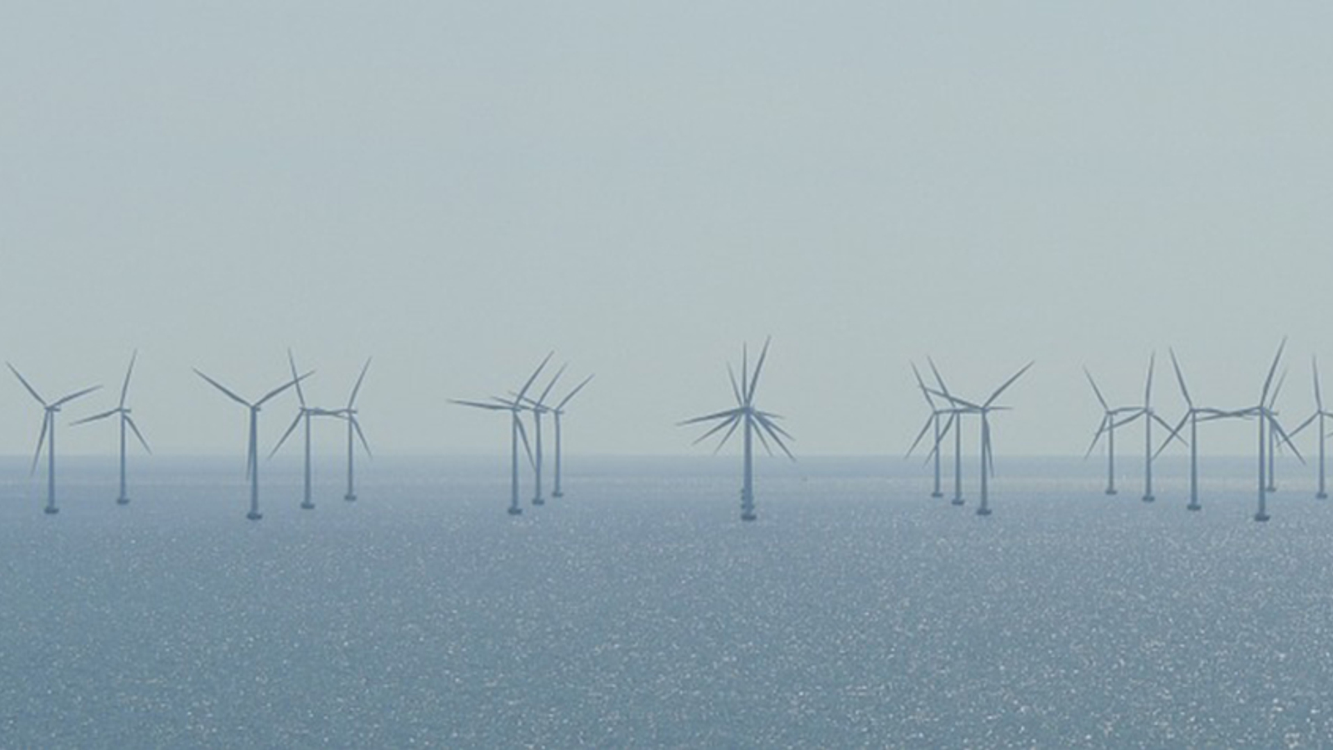 Windmolenpark op zee