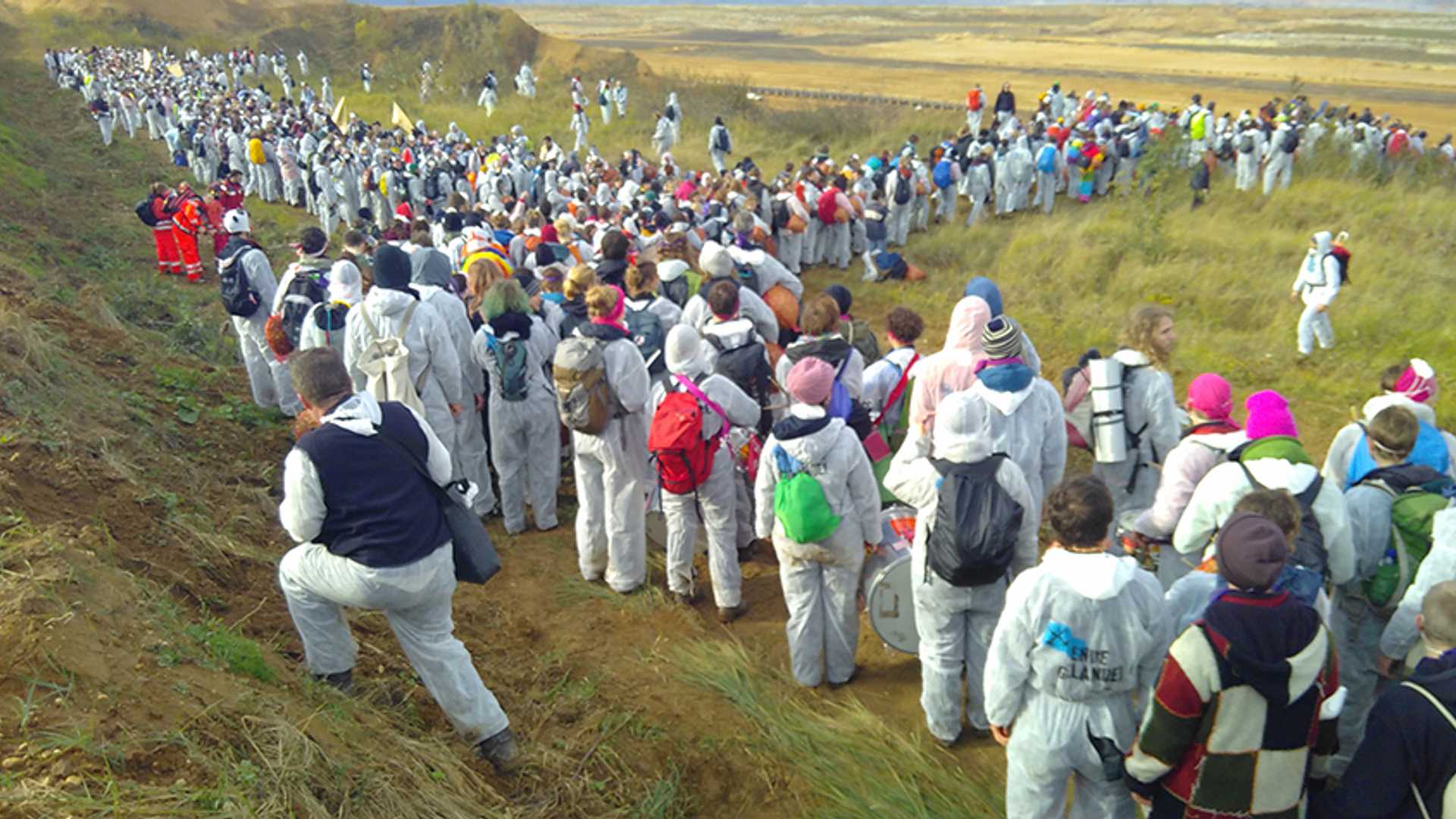 Demonstratie bruinkoolmijn Bonn
