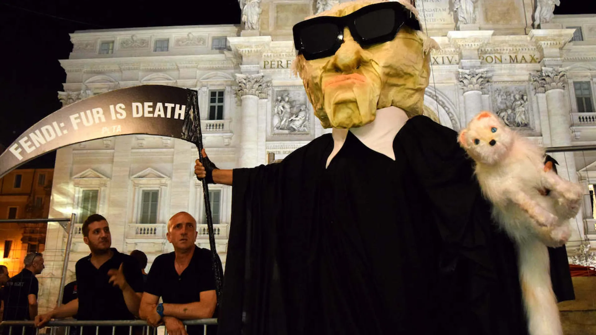 Fendi PETA protest