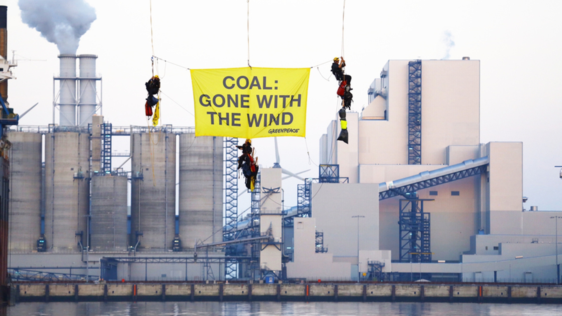 Greenpeace blokkade Eemshaven
