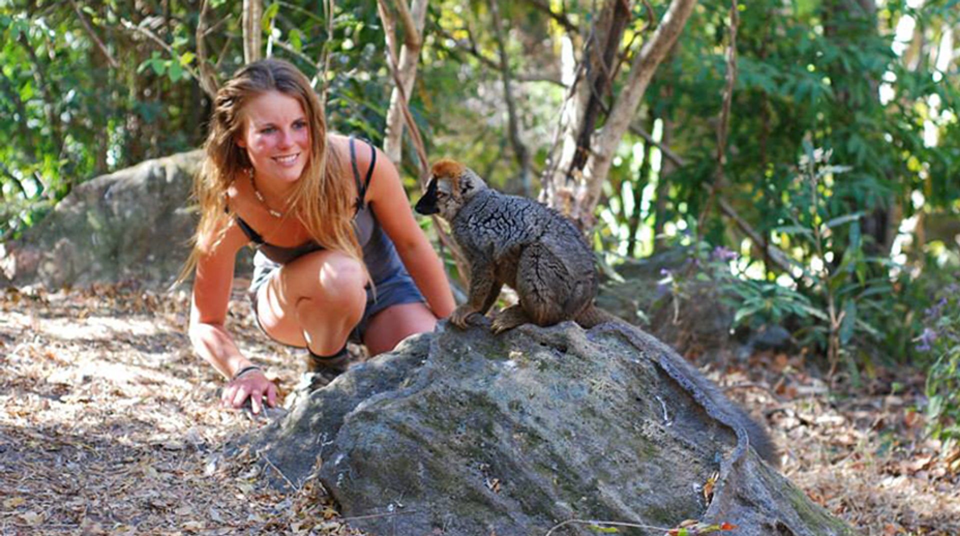 Iris de Winter met lemur