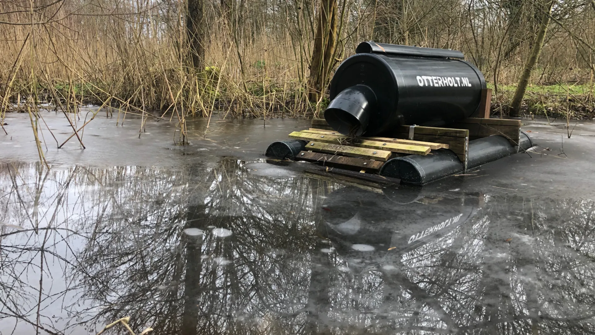 Nestkast voor otters