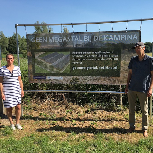 Megastal naast Kampina voorlopig van de baan