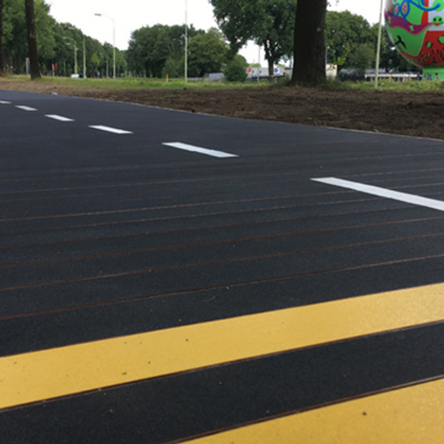 Eerste biocomposieten fietspad van Nederland geopend