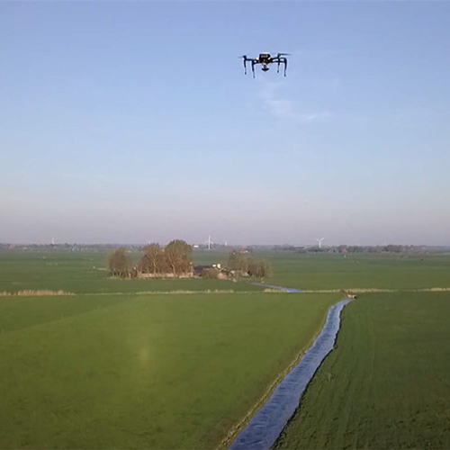 Nesten beschermen met een drone