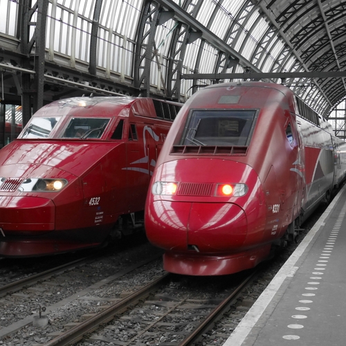 Afbeelding van KLM wil meer treinreizigers tussen Amsterdam en Brussel